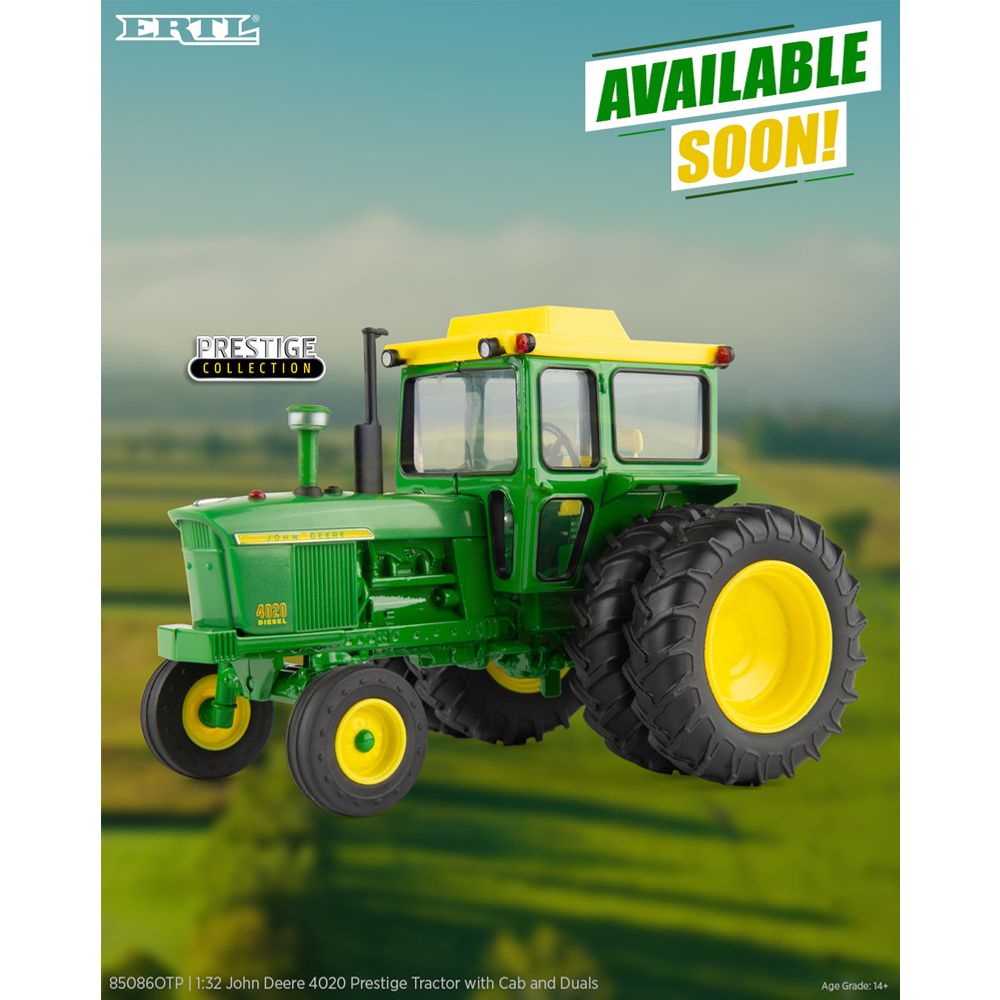 1:32 John Deere 4020 With Cab and Dual Rear Wheels - 2026 Gathering of the Green 85086OTP