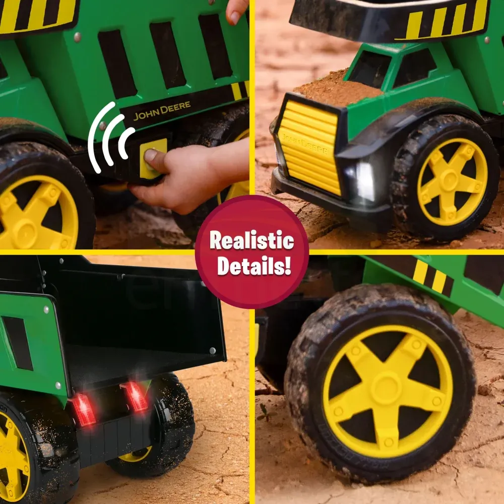 John Deere 40cm Mega Steel Dump Truck with Lights & Sounds 571299