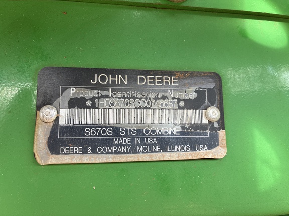 John Deere S670 2012 image 13