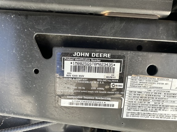 John Deere XUV 825I GREEN 2011 image 16